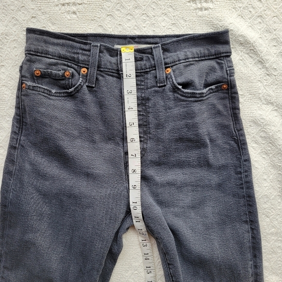 Levi's Distressed Wedgie Straight Leg Casual Everyday Coastal Denim Jean- Black - Picture 9 of 10